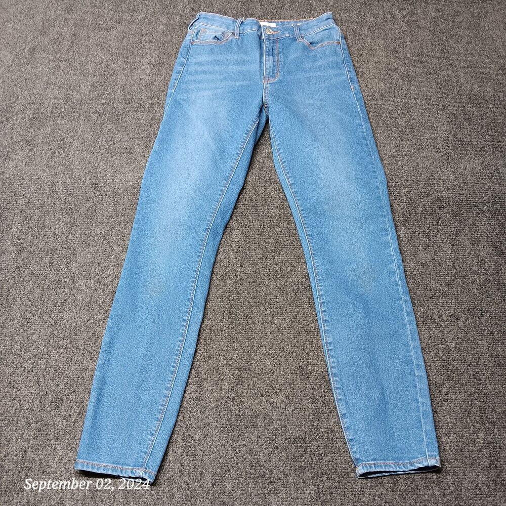 Pacsun Jeans Women 25 Short Blue Super High Rise Skinniest Stretch Pants